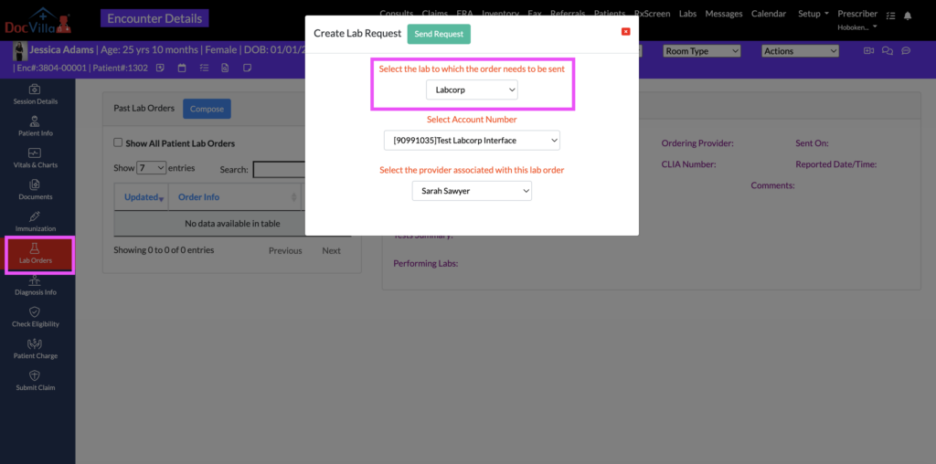 Labcorp EHR integration EHR with Labcorp interface Labcorp HL7 integration in EHR Electronic lab orders to Labcorp Labcorp result delivery in EHR Labcorp LIS integration with EHR Cloud EHR integrated with Labcorp Labcorp lab ordering through EHR Real-time Labcorp lab results in EHR EHR platform compatible with Labcorp How to send labs to Labcorp from EHR EHR system that integrates with Labcorp Labcorp lab results auto-import in EHR Secure EHR Labcorp connectivity DocVilla Labcorp integration Automated lab result mapping from Labcorp Labcorp lab orders via cloud-based EHR Best EHR for Labcorp diagnostics integration Labcorp-supported EHR software EHR with built-in Labcorp workflows