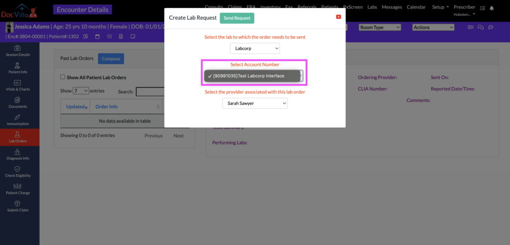 Labcorp EHR integration EHR with Labcorp interface Labcorp HL7 integration in EHR Electronic lab orders to Labcorp Labcorp result delivery in EHR Labcorp LIS integration with EHR Cloud EHR integrated with Labcorp Labcorp lab ordering through EHR Real-time Labcorp lab results in EHR EHR platform compatible with Labcorp How to send labs to Labcorp from EHR EHR system that integrates with Labcorp Labcorp lab results auto-import in EHR Secure EHR Labcorp connectivity DocVilla Labcorp integration Automated lab result mapping from Labcorp Labcorp lab orders via cloud-based EHR Best EHR for Labcorp diagnostics integration Labcorp-supported EHR software EHR with built-in Labcorp workflows